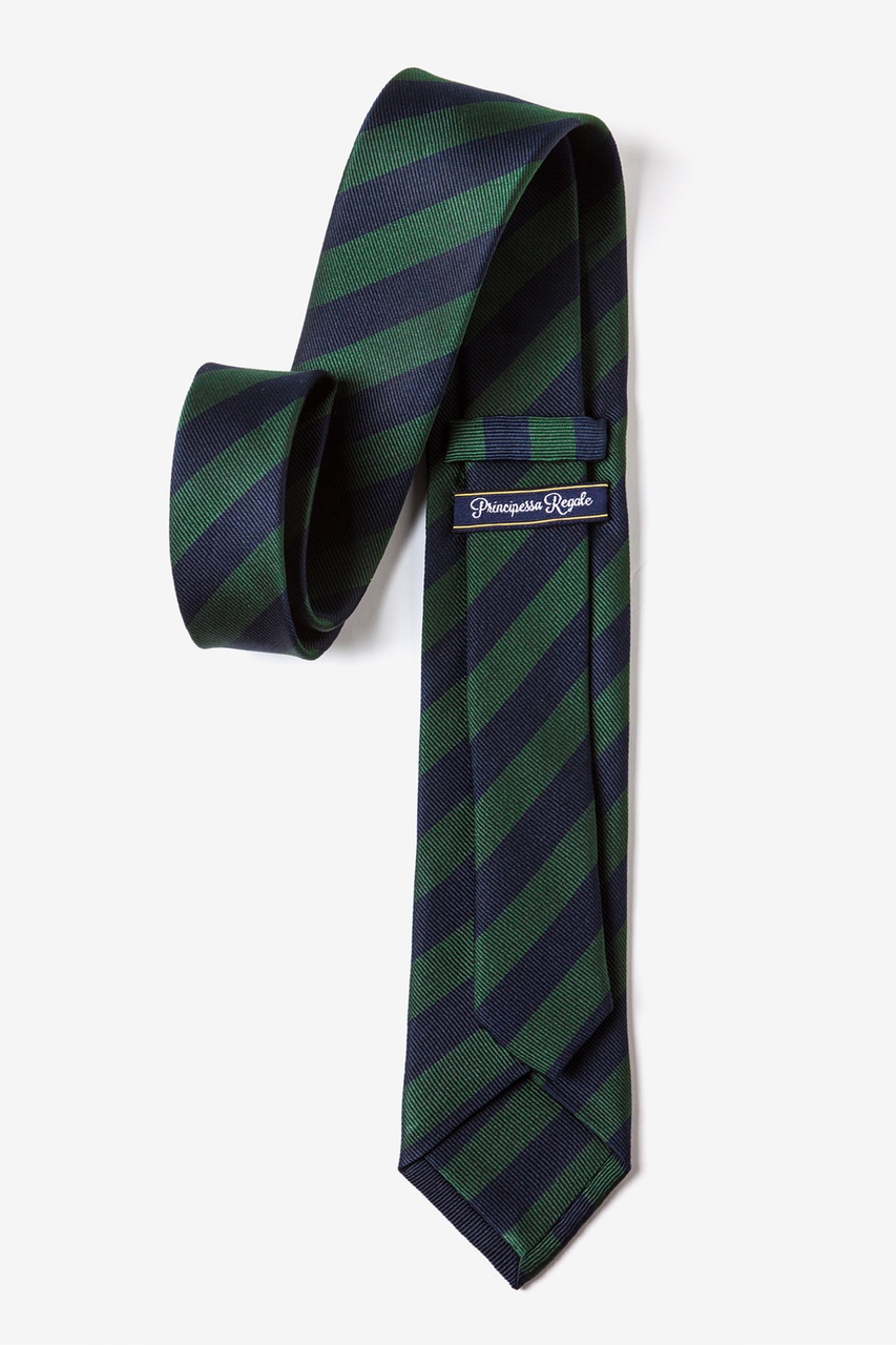 Green Silk Reggimento Tie For Boys | Ties.com