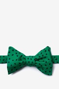 Shamrocks Green Self-Tie Bow Tie Photo (0)