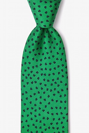 Shamrocks Green Tie