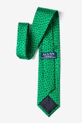 Shamrocks with black clovers Green Tie Photo (2)