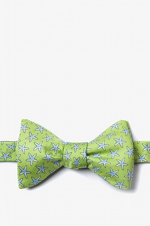 Starfish Green Self-Tie Bow Tie