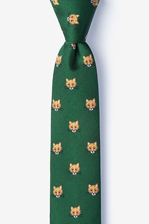 _Stone Cold Fox Green Skinny Tie_