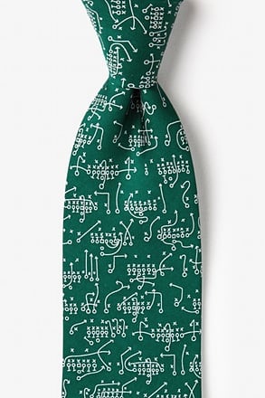 The Art of the Game Green Extra Long Tie