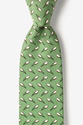 The Perfect Spiral Green Extra Long Tie Photo (0)
