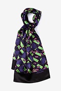 Vaccinia Green Oblong Scarf Photo (1)