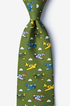 Warbirds Green Tie