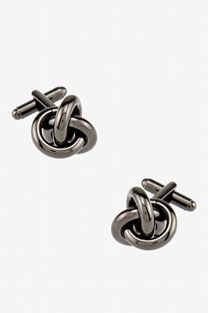 _All Tangled Up Gunmetal Cufflinks_