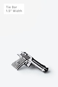 Handgun Gunmetal Tie Bar Photo (0)