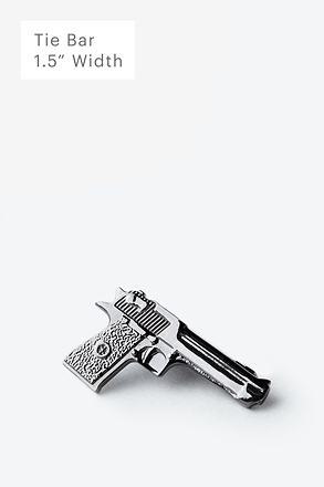 _Handgun Gunmetal Tie Bar_