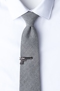 Handgun Gunmetal Tie Bar Photo (1)