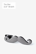 Handlebar Mustache Gunmetal Tie Bar Photo (0)