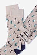 Anchor Heather Brown Sock Photo (2)