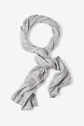 Mens Heathered Solid Heather Gray Knit Scarf Photo (0)