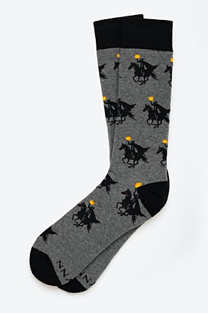 _A Head In Life | Headless Horseman Heather Gray Medium-Large Sock_