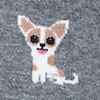 Chihuahua Dog Heather Gray Sock