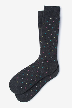 _Roosevelt Heather Gray Medium-Large Sock_