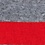Heather Gray Carded Cotton Rugby Stripe Medium-Large Sock