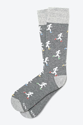 _Runners High Heather Gray Sock_