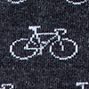 Heather Gray Carded Cotton The Cycle Of Life Medium-Large Sock