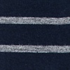 Heather Gray Carded Cotton Virtuoso Stripe Medium-Large Sock