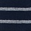 Heather Gray Carded Cotton Virtuoso Stripe Medium-Large Sock