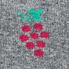 Heather Gray Carded Cotton Wine Snob Medium-Large Sock