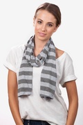 Gray Caravan Stripe Scarf Photo (1)