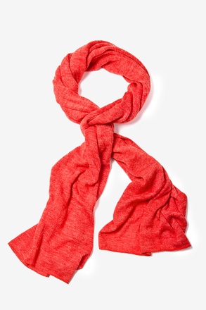 _Heather Red Heathered Scarf_