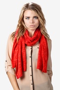 Heather Red Heathered Scarf Photo (2)