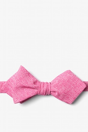 _Denver Hot Pink Diamond Tip Bow Tie_