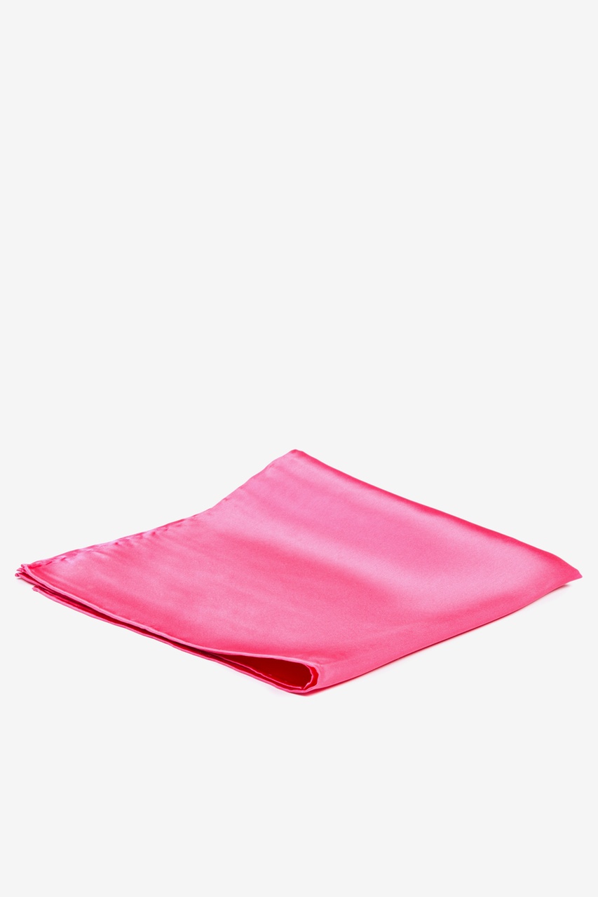 Hot Pink Silk Hot Pink Pocket Square | Ties.com