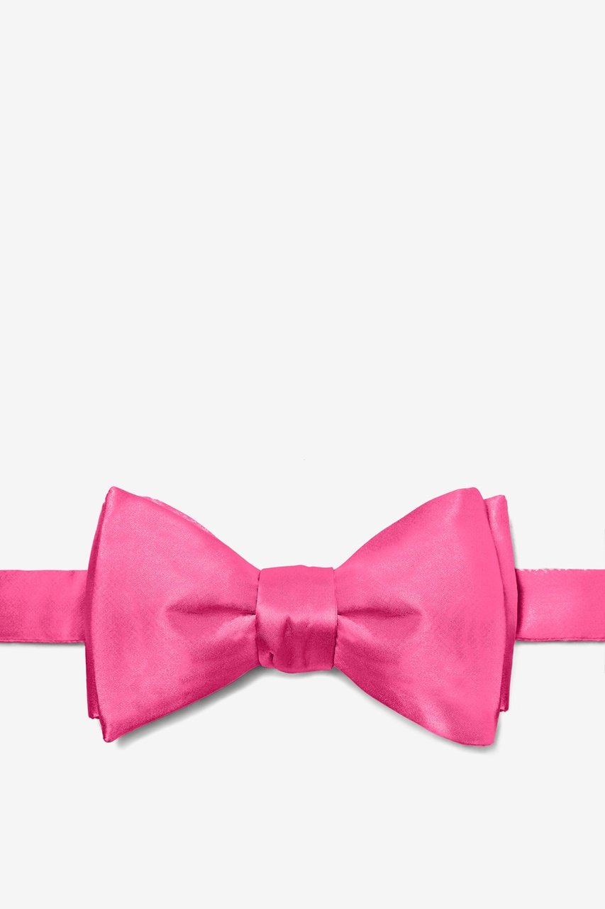 Hot Pink Self-Tie Bow Tie Photo (0)