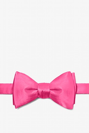_Hot Pink Self-Tie Bow Tie_