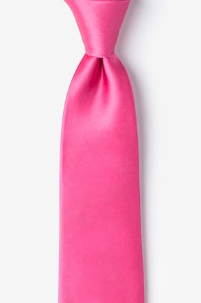 Hot Pink Skinny Tie