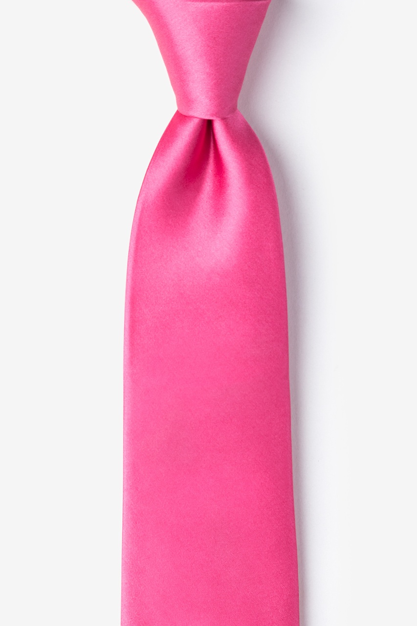 Hot Pink Tie For Boys Photo (0)