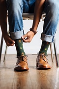 Sasquatch | Big Foot Hunter Green Sock Photo (1)