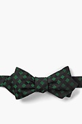 Alton Hunter Green Diamond Tip Bow Tie Photo (0)
