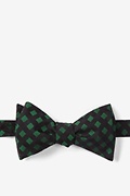 Alton Hunter Green Self-Tie Bow Tie Photo (0)