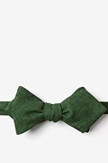 Galveston Hunter Green Diamond Tip Bow Tie Photo (0)