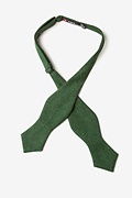 Galveston Hunter Green Diamond Tip Bow Tie Photo (1)