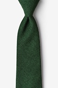 Galveston Hunter Green Extra Long Tie Photo (0)