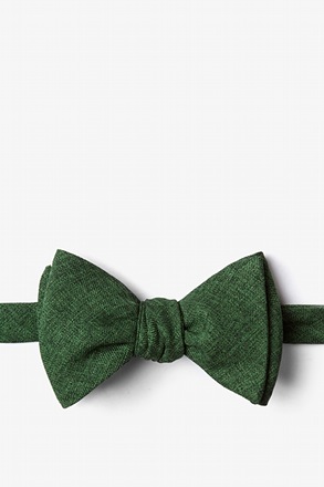 _Galveston Hunter Green Self-Tie Bow Tie_