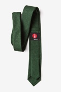 Galveston Hunter Green Skinny Tie Photo (2)