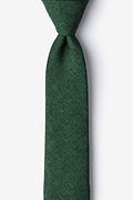 Galveston Hunter Green Skinny Tie Photo (0)