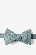 Hunter Green Churchill Self-Tie Bow Tie Photo (0)