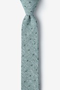 Hunter Green Churchill Skinny Tie Photo (0)