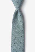 Hunter Green Churchill Skinny Tie Photo (0)