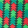 Hunter Green Microfiber Christmas Tree Abstract Skinny Tie