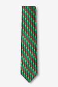 Christmas Tree Abstract Hunter Green Skinny Tie Photo (1)