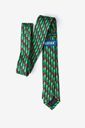 Christmas Tree Abstract Hunter Green Skinny Tie Photo (2)